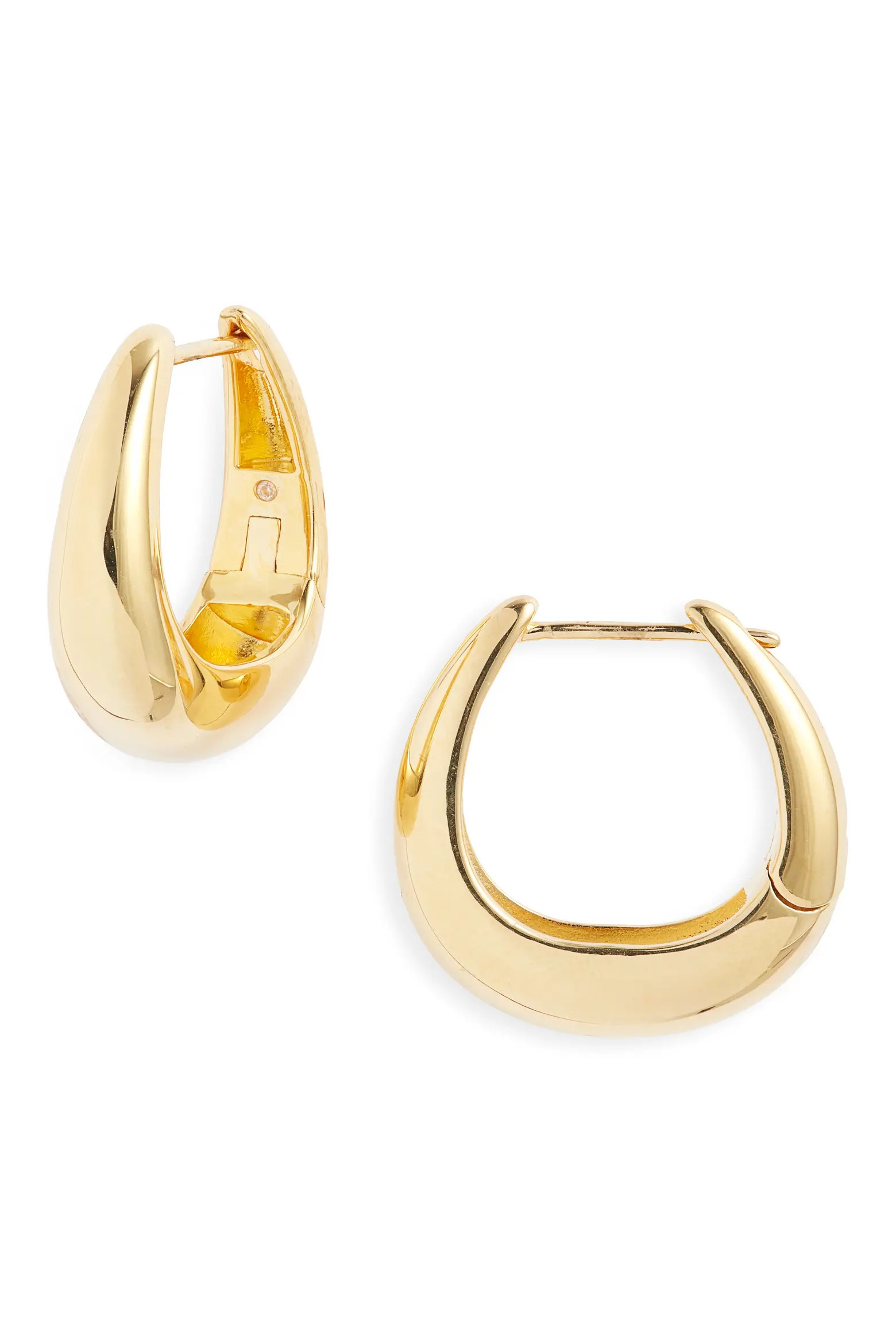 Demi Fine Crescent Huggie Hoop Earrings (Women) | Nordstrom | Nordstrom