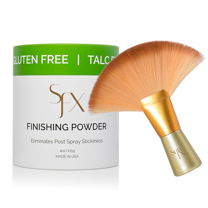 SunFX Post Spray Tan Translucent Finishing Powder | Talc Free | Sunless Tanning Powder with Large... | Amazon (US)