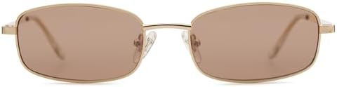 SOJOS Small Trendy Rectangle Sunglasses Womens Mens, Retro 80s 90s Y2k Chic Narrow Thin Skinny Su... | Amazon (US)