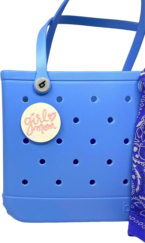 FRESHe BOGLETS - Girl Mom Charm - Decorative Charm Accessories Compatible with Bogg Bags (Pink an... | Amazon (US)