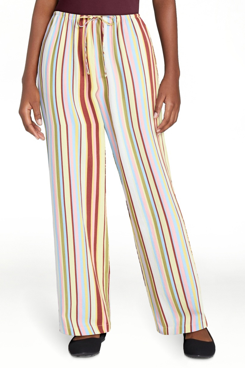 No Boundaries Cotton Pull-On Beach Pants, Women's & Women's Plus XXS-4X | Walmart (US)