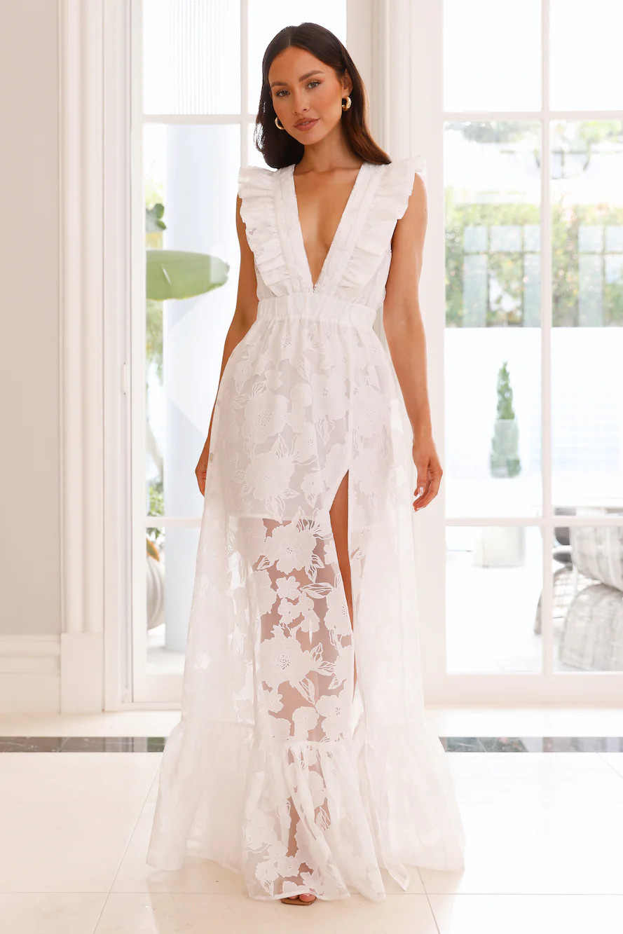 Sweeter Than Life Maxi Dress White | Hello Molly (AU)