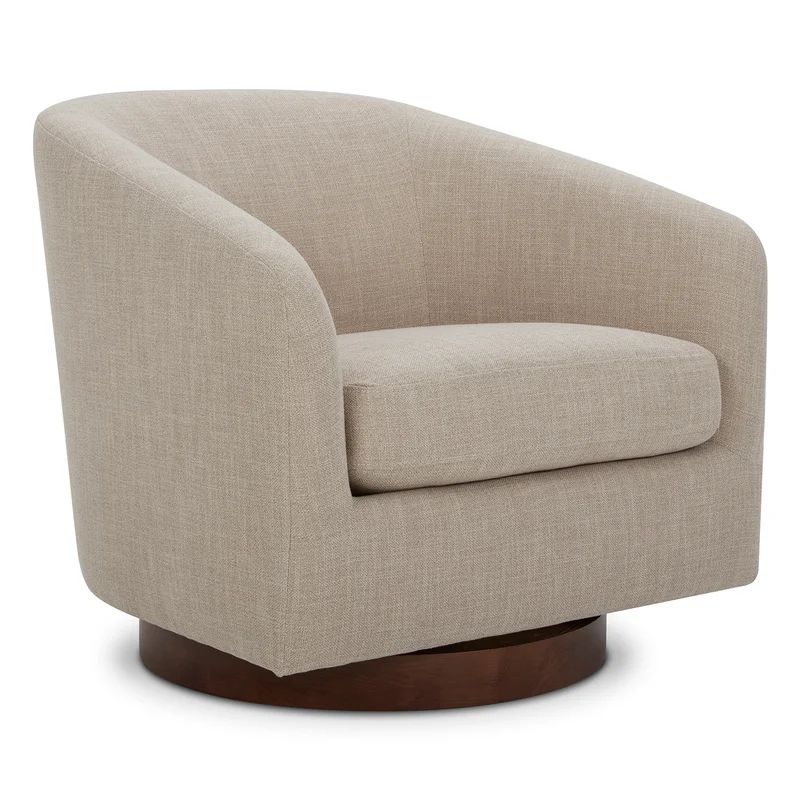Aiden Upholstered Swivel Barrel Chair | Wayfair North America
