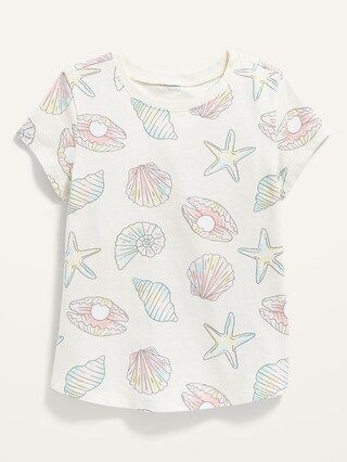 Printed Crew-Neck Tee for Toddler Girls | Old Navy (US)