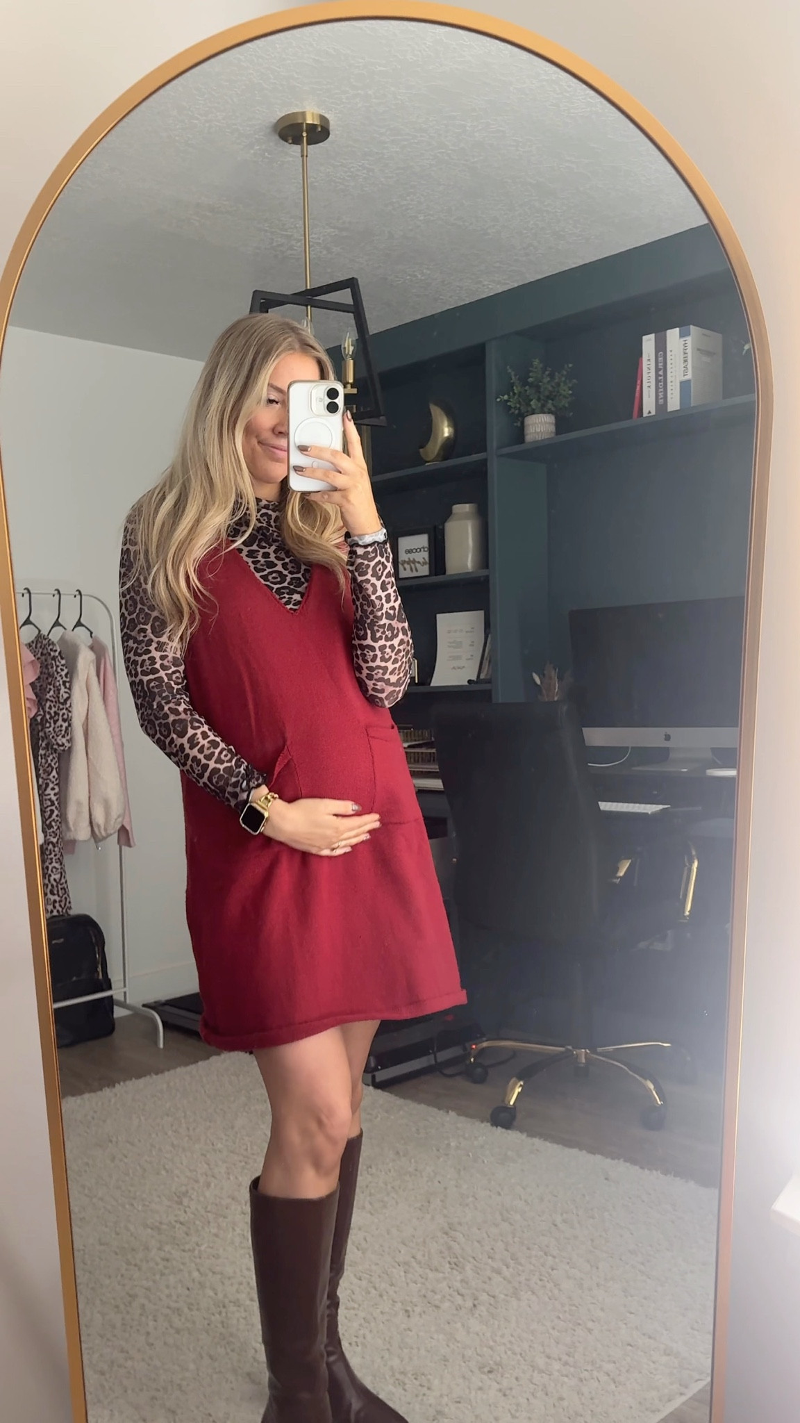 thanksgiving outfit idea that’s bump friendly! 

leopard top: wearing M
dress: sized up one to L
brown boots: size up half 

| fall outfit | pregnant | bump friendly outfit | thanksgiving outfit |

#LTKBump #LTKHoliday #LTKSeasonal