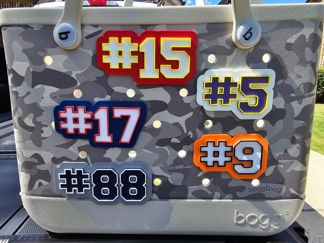 Custom Player Number Bag Charm Bag Numbers Bag Charm Bag Tag - Etsy | Etsy (US)