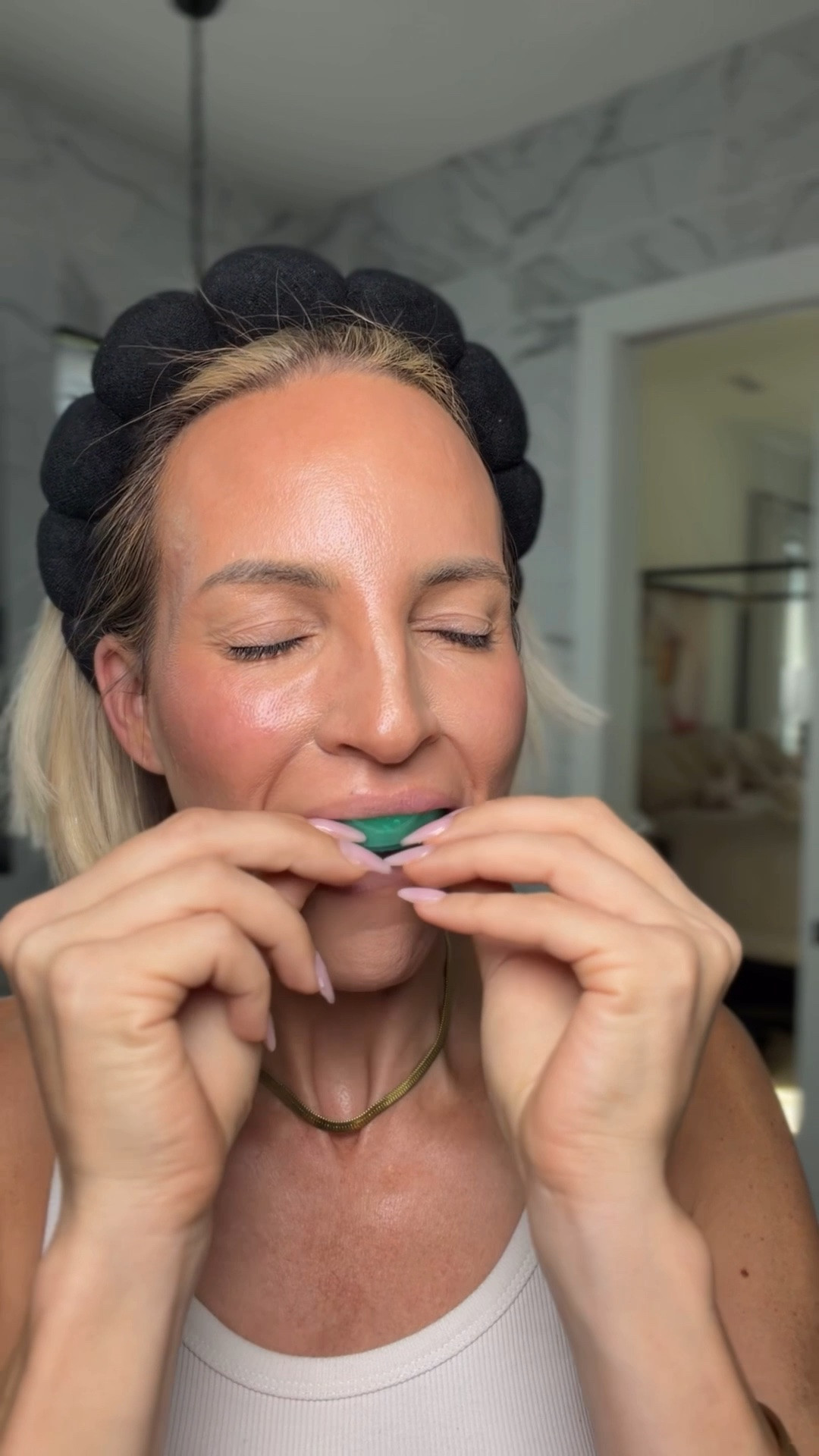 It’s LTKCon get ready time. I have tried a sh*t ton of whitening treatments. I have also had my teeth bleached in office a handful of times. Besides an in office treatment, this is the only product that gets my teeth celebrity white. It’s some powerful stuff ￼￼

#LTKOver40 #LTKstorytime #LTKBeauty