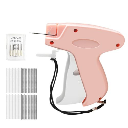Handheld Tagging Gun Stitch Gun for Quick Clothing Fix-Tag Attacher Guns for Clothes-Mini Sewing Micro Tagging Gun,Includes 6 Needle,1000 Black Fasteners & 1000 White Fasteners | Amazon (US)
