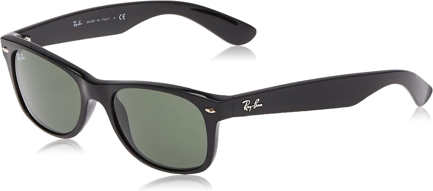 Ray-Ban Men Square Sunglasses Black Frame Green Lens Medium | Amazon (US)