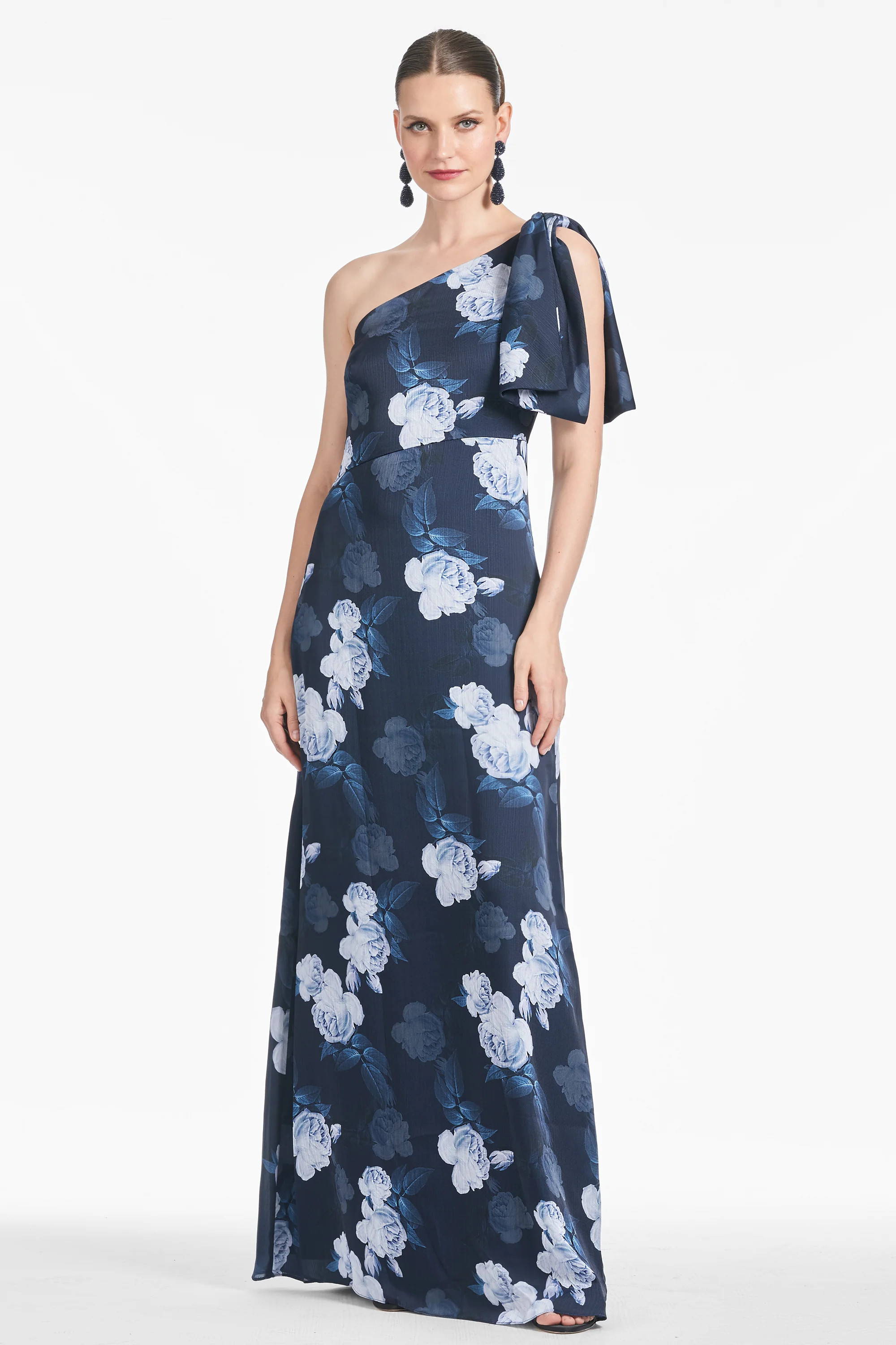 Chelsea Gown - Midnight Glacial Rose - Final Sale | Sachin and Babi