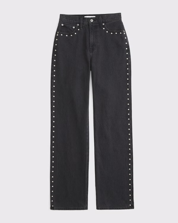 Women's Curve Love High Rise 90s Relaxed Jean | Women's Clearance | Abercrombie.com | Abercrombie & Fitch (US)