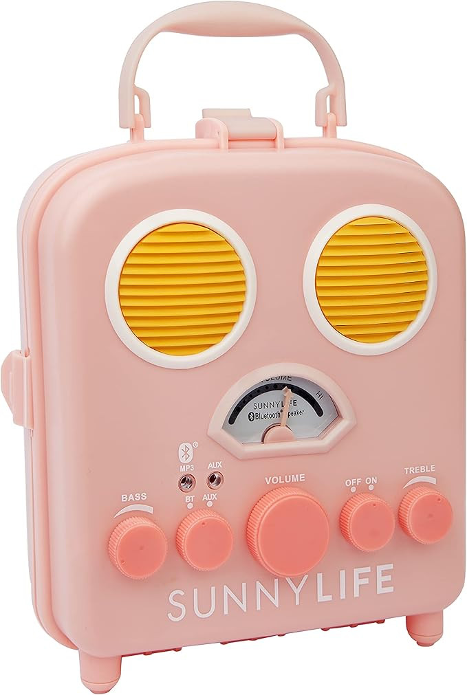 SunnyLife Women's Beach Sounds Speaker & Radio, Pink | Amazon (US)