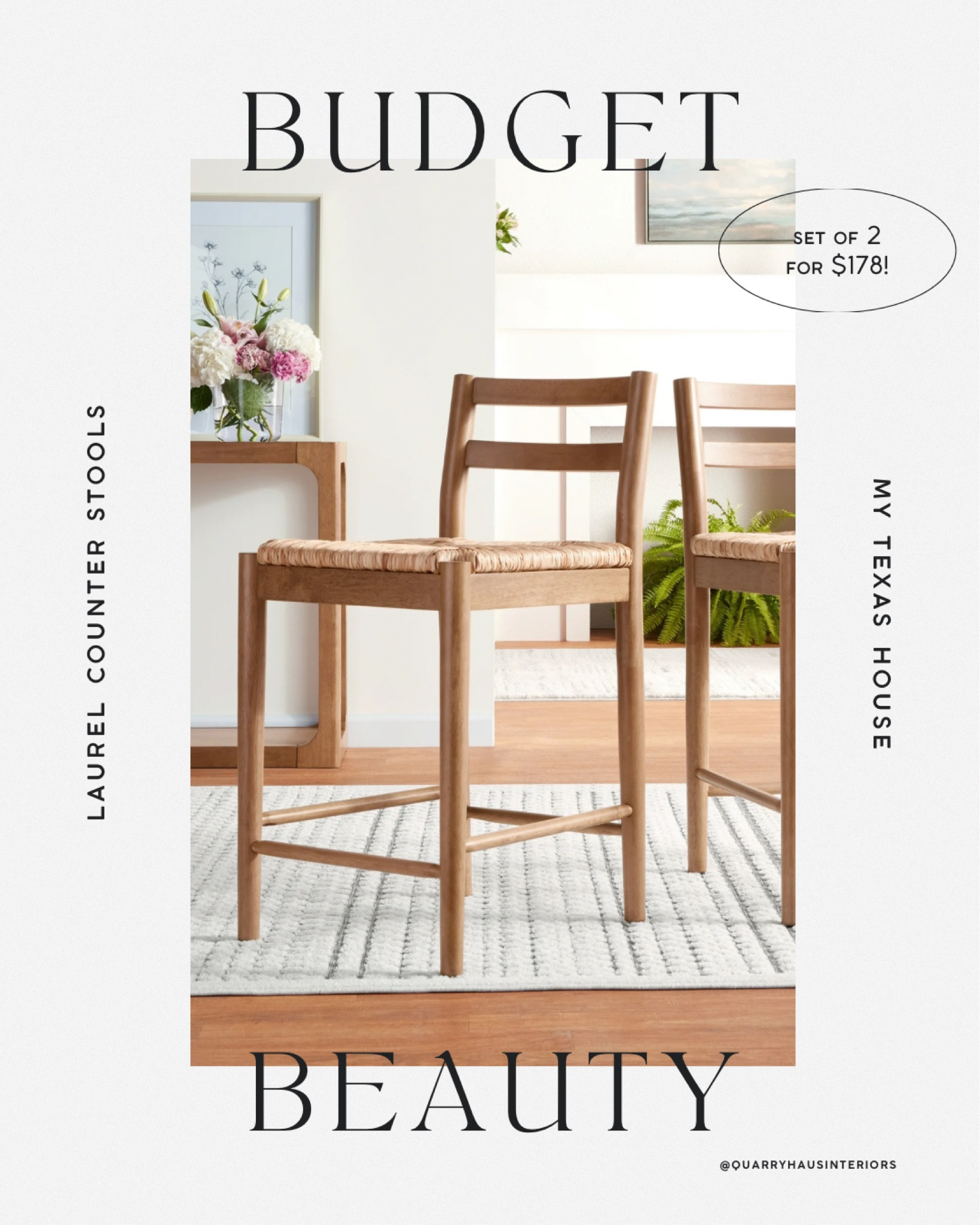 These wood + woven counter stools are a STEAL at $89 each! 🙌🏼


Budget friendly kitchen island seating counter stool barstool bar stool 

#LTKHome