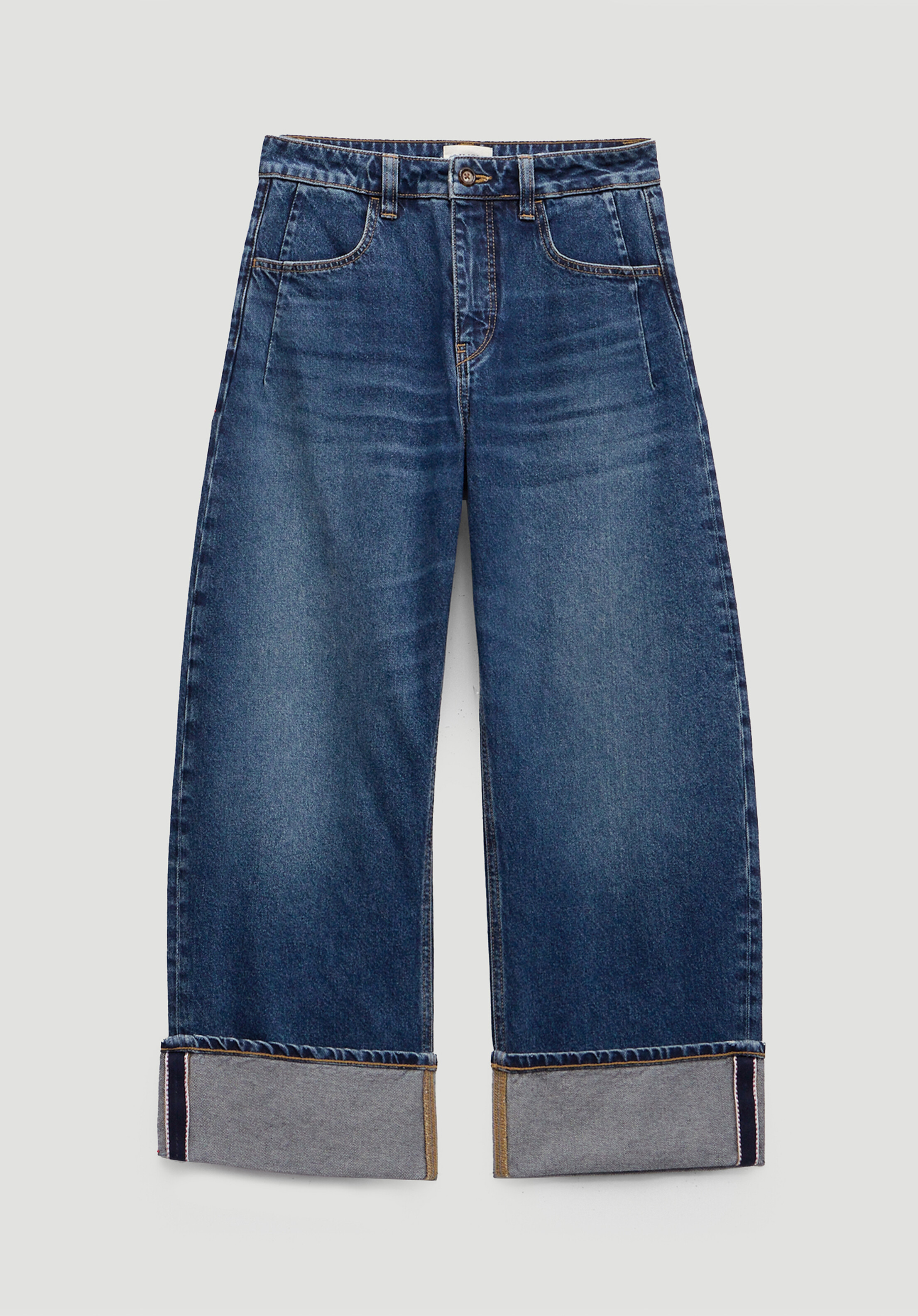 Faith Turn Up Barrel Leg Jeans | Hush UK