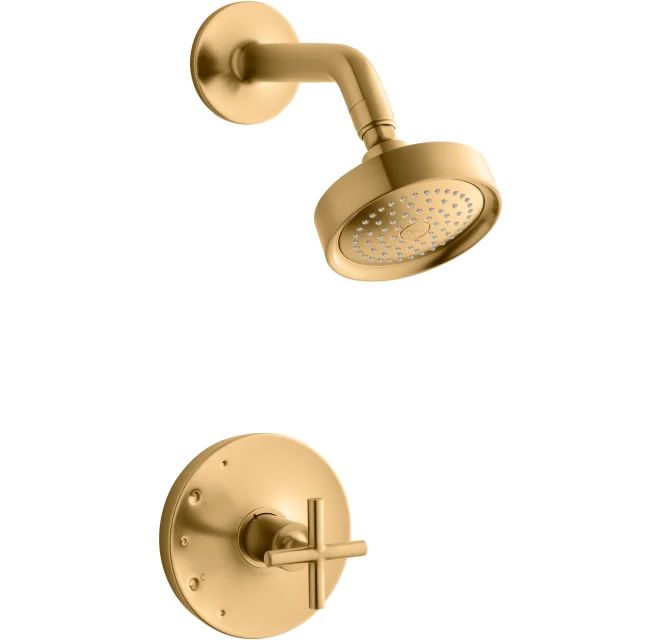 Kohler Purist Shower Only Trim Package with 2.5 GPM Single Function Shower Head with MasterClean ... | Build.com, Inc.