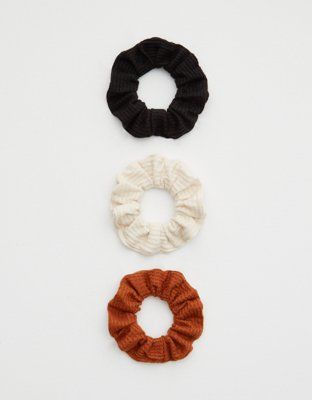 Aerie Waffle Scrunchie 3-Pack | American Eagle Outfitters (US & CA)