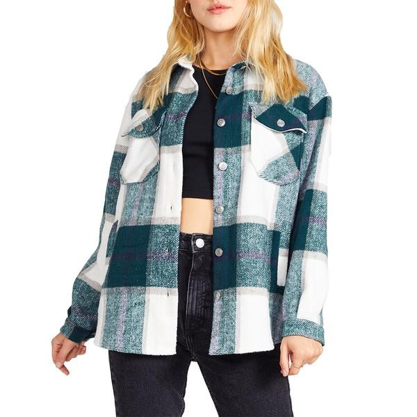 PLAID SHACKET GREEN | Steve Madden (US)