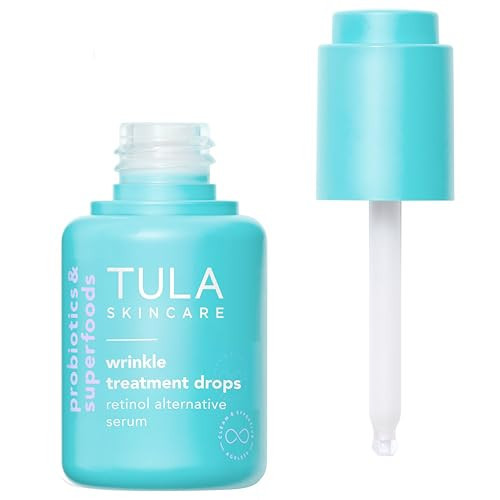 TULA Skin Care Wrinkle Treatment Drops - Retinol Alternative Serum, Anti-Aging, Minimizes Wrinkles, Contains Bakuchiol, Alfalfa Sprouts, and Stevia, 0.98 oz. | Amazon (US)