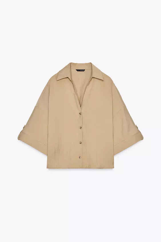 WIDE SHORT SLEEVE SHIRT | Zara UK