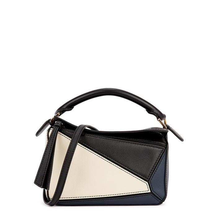 Loewe Puzzle Mini Panelled Leather Cross-body Bag | Harvey Nichols (Global)