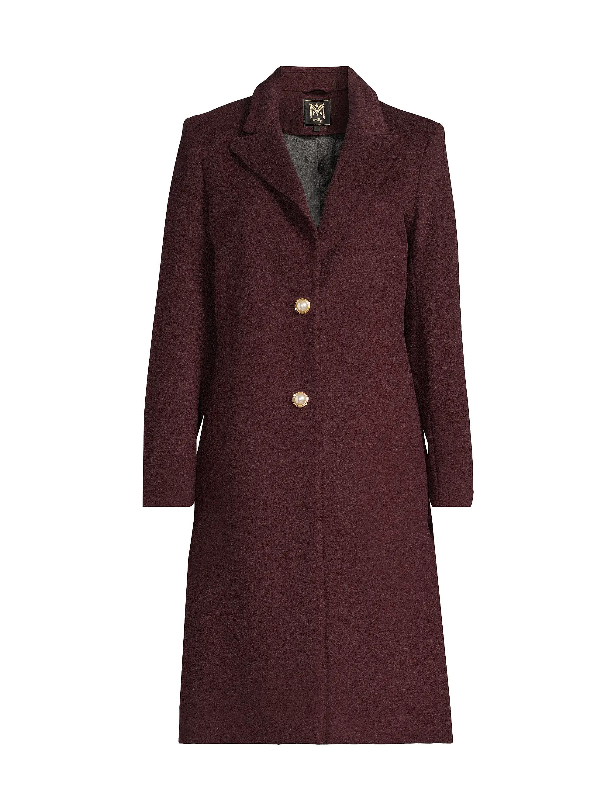 Milly Peak Lapel Wool-Blend Coat | Saks Fifth Avenue | Saks Fifth Avenue