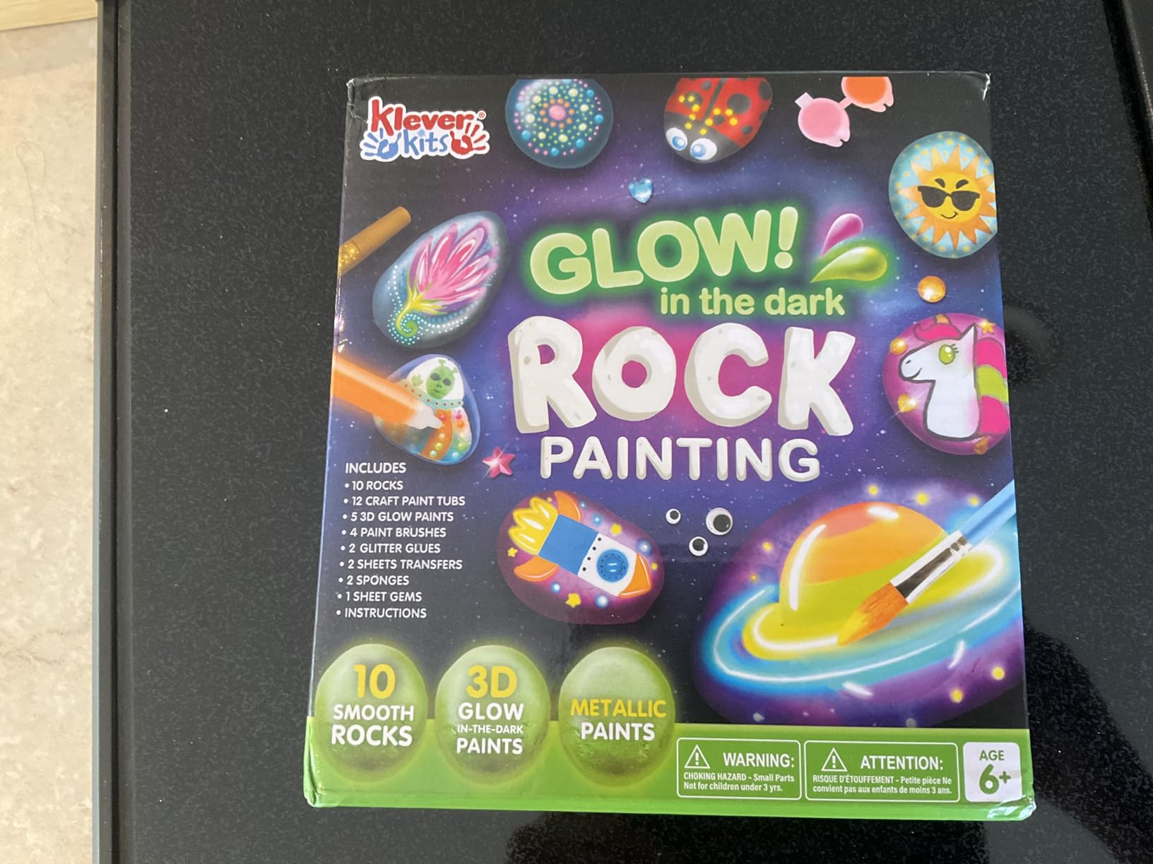 JOYIN Rock Painting Kit- Glow in The Dark Rock Kit, Arts and Crafts for Kids Ages 6-12, Art Suppl... | Amazon (US)
