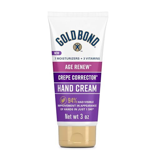 Gold Bond Age Renew Crepe Corrector Hand Cream, Replenishing & Smoothing Formula, 3 oz. | Amazon (US)