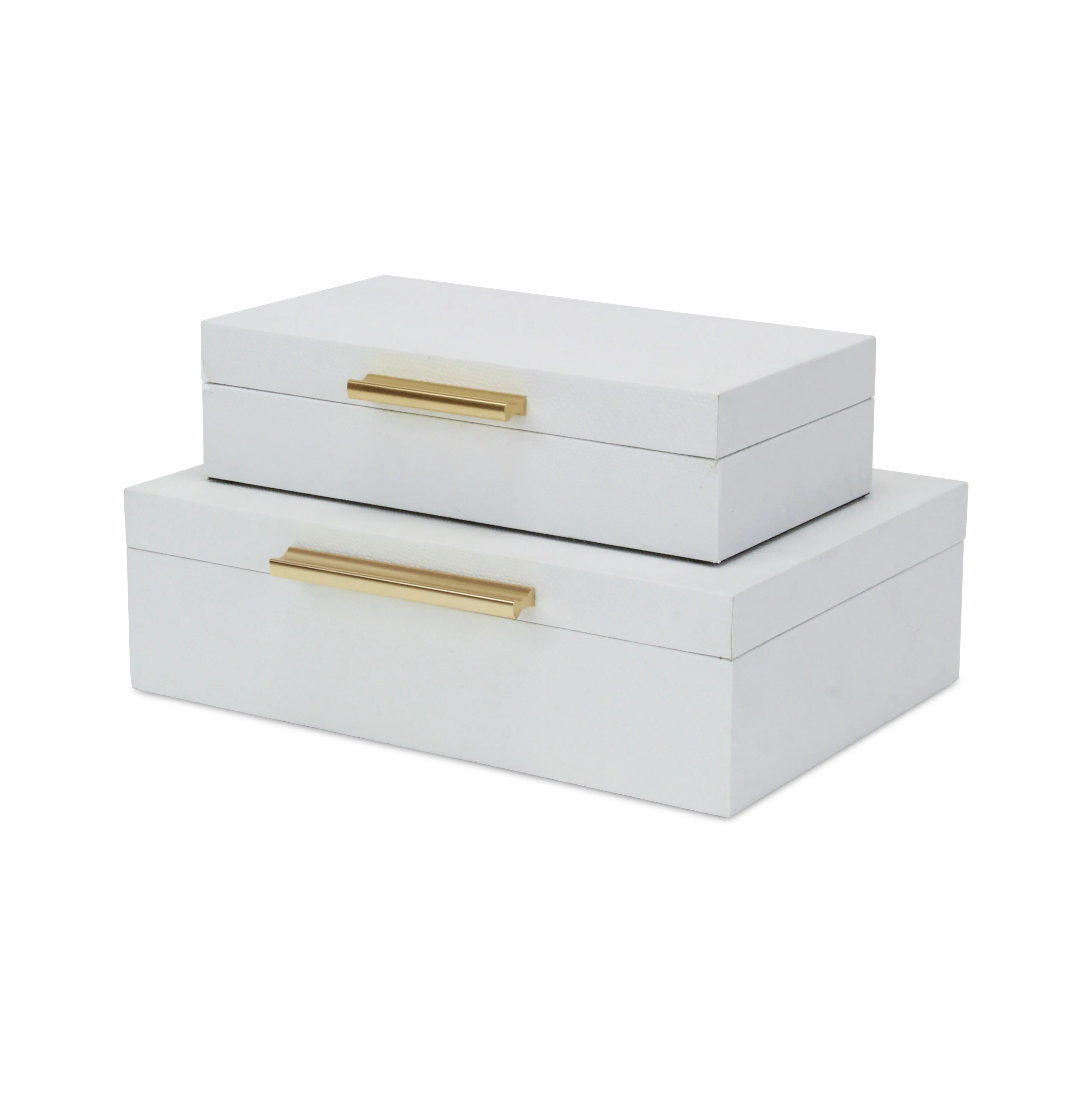 Rebeka 2 Piece Faux Leather Decorative Box Set | Wayfair North America