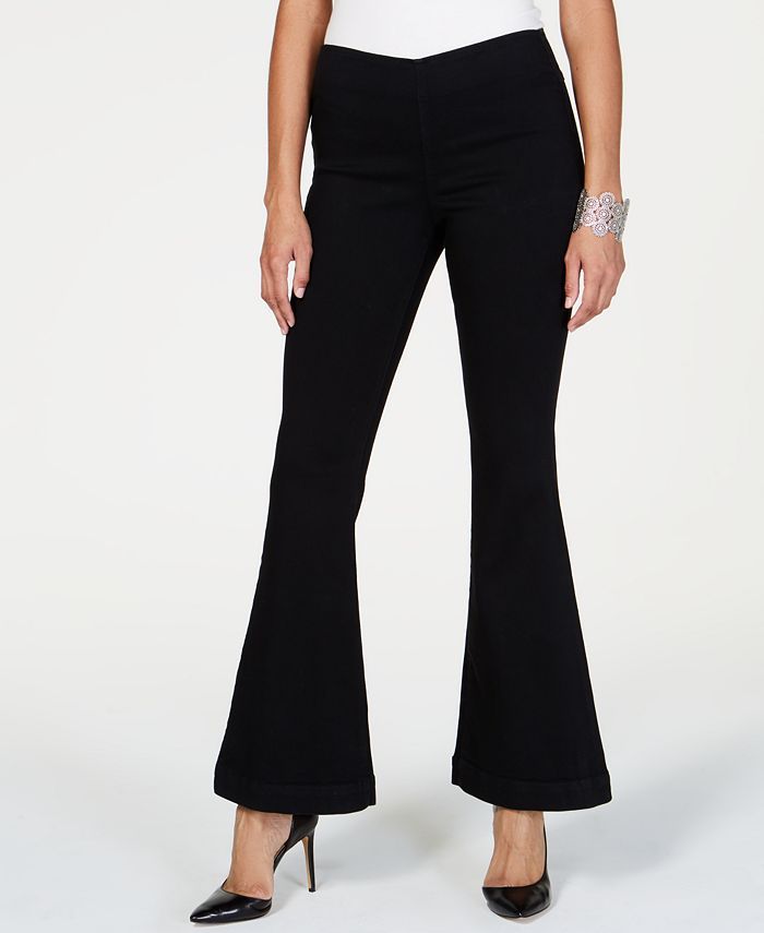 Petite Pull-On Flared Jeans, Created for Macy's | Macys (US)