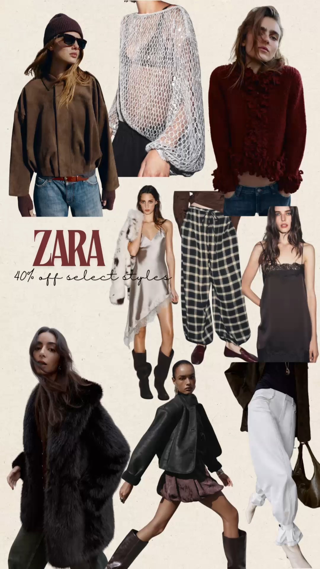 40% off Zara for Black Friday! 

#LTKCyberWeek #LTKSaleAlert #LTKHoliday