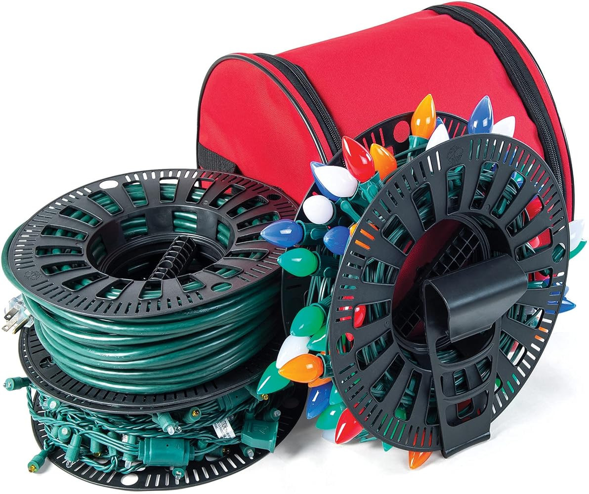 Santa's Bags [Wire and Christmas Lighting Storage Bag] - Install N Store Light Storage Reels and ... | Amazon (US)