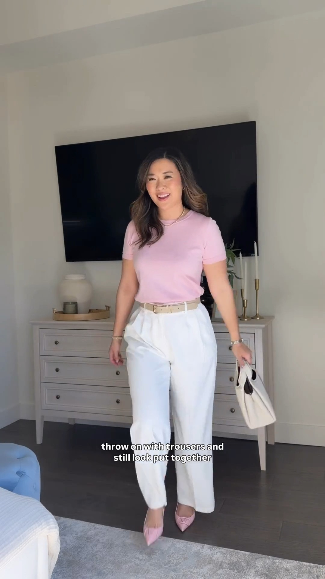 Amazon spring outfits, crew neck top, trousers, casual striped pants, tcs, affordable fashion, sweater top, Amazon fashion, spring style, styling tip, mom outfit 

Medium in everything 


#LTKootd #LTKSeasonal #LTKmomlife