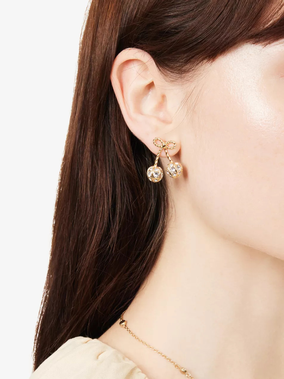 Cherryfic Metal and Swarovski Crystal Earrings | Selfridges