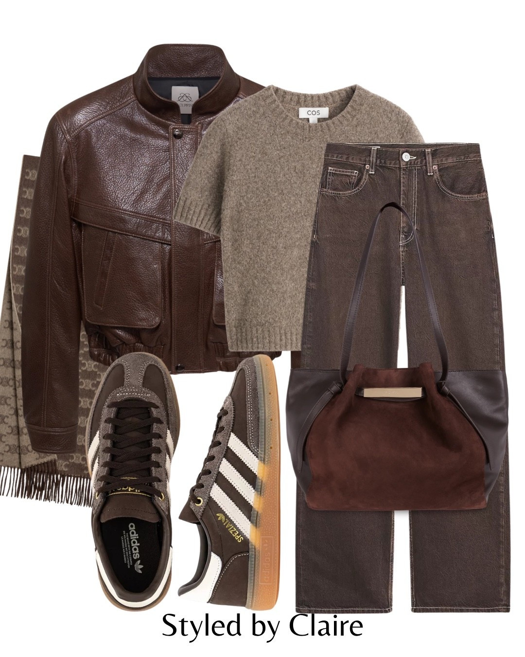 Brown Leather Jacket Edit🤎
Tags: real cropped oversized jeans Zara adidas trainers suede tote bag cos alpaca knit fashion autumn winter transitional inspo outfit ideas wool scarf city break capsule wardrobe everyday style

#LTKshoes #LTKautumn #LTKstyletip