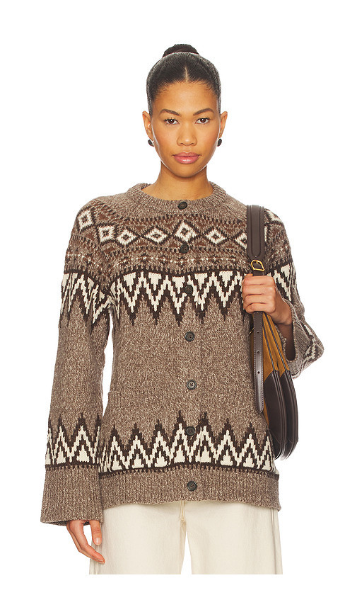 Polo Ralph Lauren Fair Isle Wool Blend Cardigan in Brown. Taglia S. Also in L. | Revolve Clothing (Global)