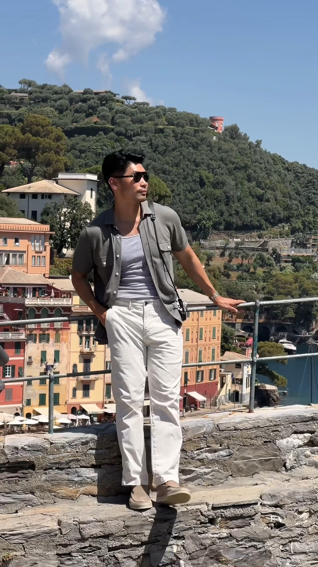 Portofino travel style 🚤🇮🇹

Outfit details:
Polo + pants - Billy Reid
Loafers - Tods
Sunglasses - Versace from Sunglasshut
Watch - Cartier

#LTKMens #LTKSeasonal #LTKTravel