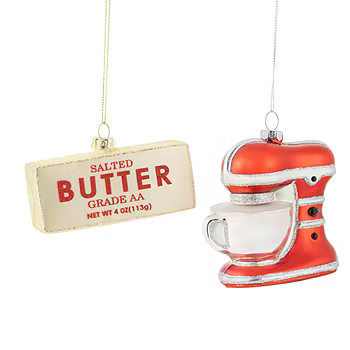 North Pole Trading Co. Butter & Mixer 2-pc. Christmas Ornament | JCPenney