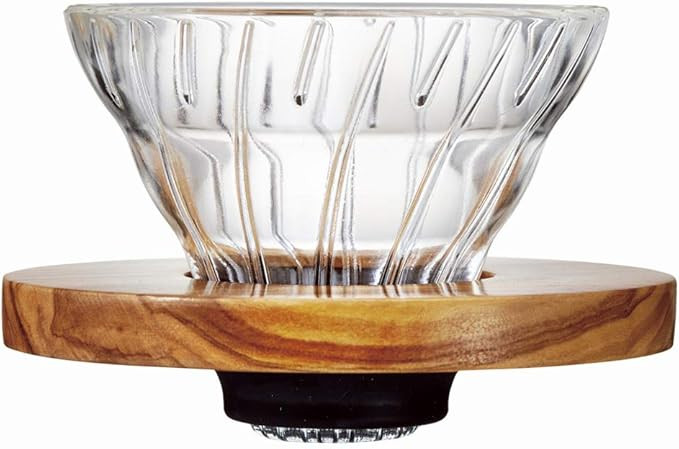 Hario V60 Glass Coffee Dripper, Size 01, Olive Wood | Amazon (US)