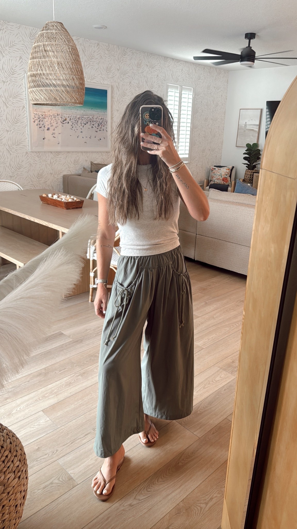 My comfy ootd!! XS pants. S tee. I cannottttttt get over these Amazon pants!!! Spot on look for less. Feel so good! Lightweight. Comfy. So unique. Obsessed! Perfect for mom life, travel.. all the things 
