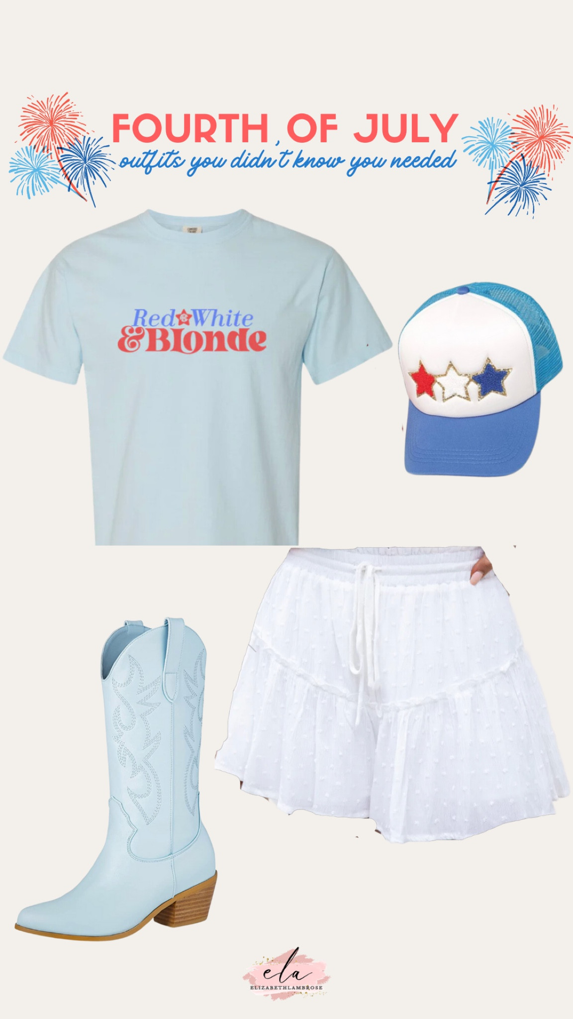 Fourth of July inspo! 
This graphic is adorable! All my blondes out there y’all need this shirt! 
So cute and you wear every patriotic holiday!

#graphic #tee #shirt #shorts #pinklily #boots #blue #cowgirl #truckerhat #hat #baseballcap #patriotic #usa 

#LTKSeasonal #LTKstyletip #LTKU