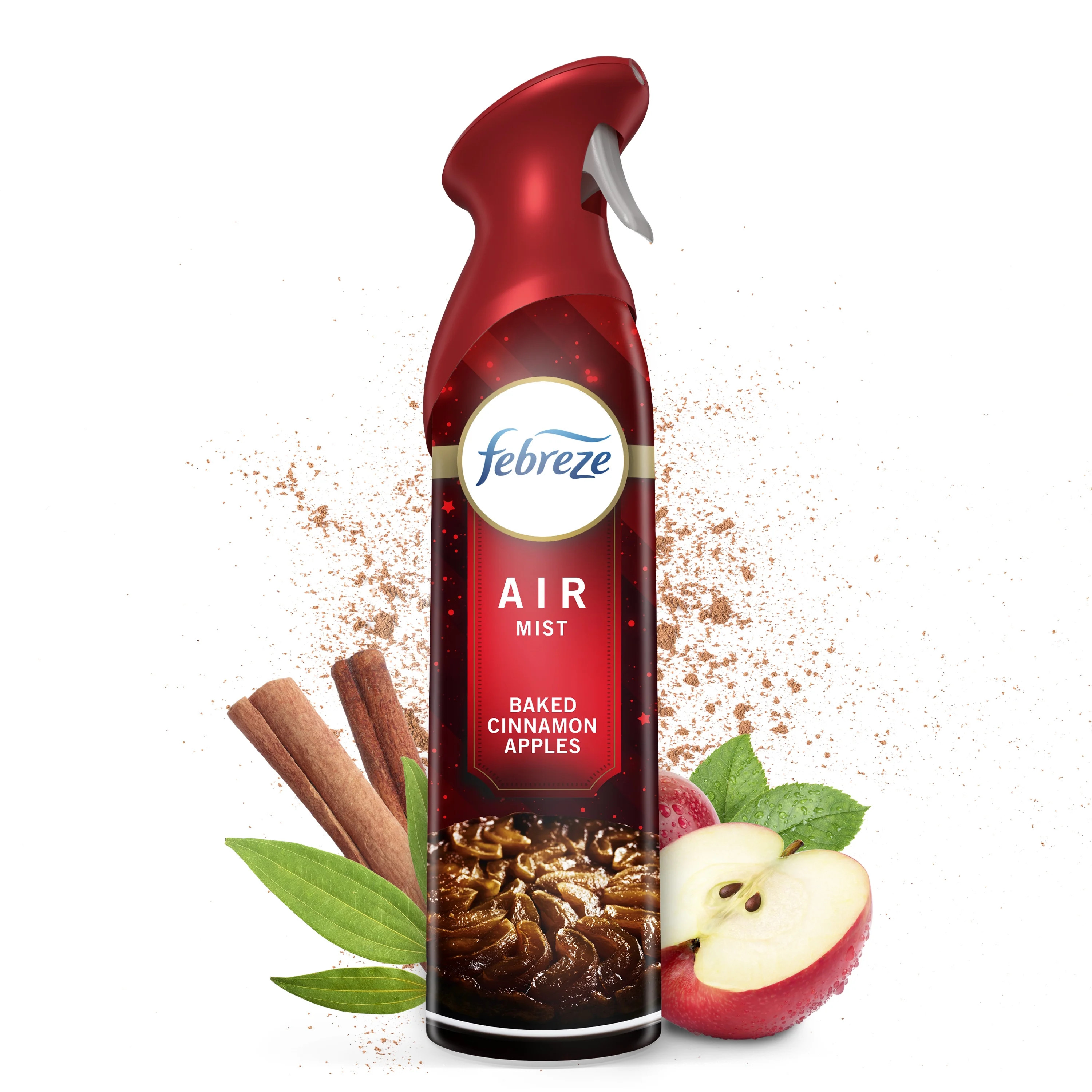 Febreze Air Mist Odor-Fighting Air Freshener Baked Cinnamon Apples, 8.8 oz. Aerosol Can | Walmart (US)