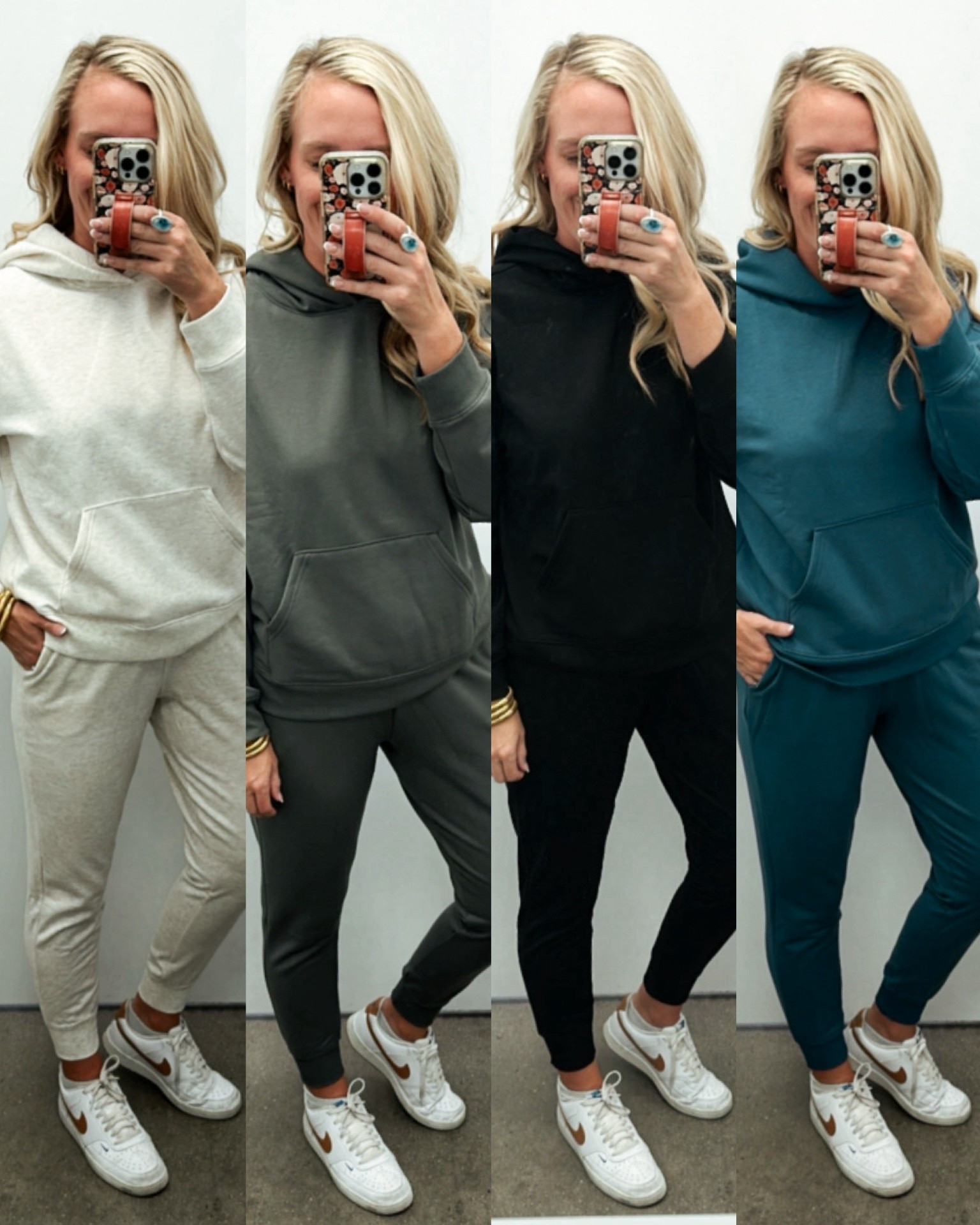 These best-selling sweat sets are giving all the Spanx Air Essentials vibes — but for a Walmart price 🙌🏼 Soft, lightweight, and incredibly comfortable. You can mix and match the pieces, and they come in multiple colors. Wearing a medium in the hooded sweatshirt and a small in the joggers.
#WalmartFashion #WalmartFinds #AffordableStyle #LoungewearSet #Joggers #HoodieOutfit #CozyStyle #FrugalRetailTherapy #MixAndMatchOutfits #TravelOutfit #AthleisureStyle #LTKFallFashion #WeekendOutfits

#LTKFindsUnder50 #LTKGiftGuide #LTKActive