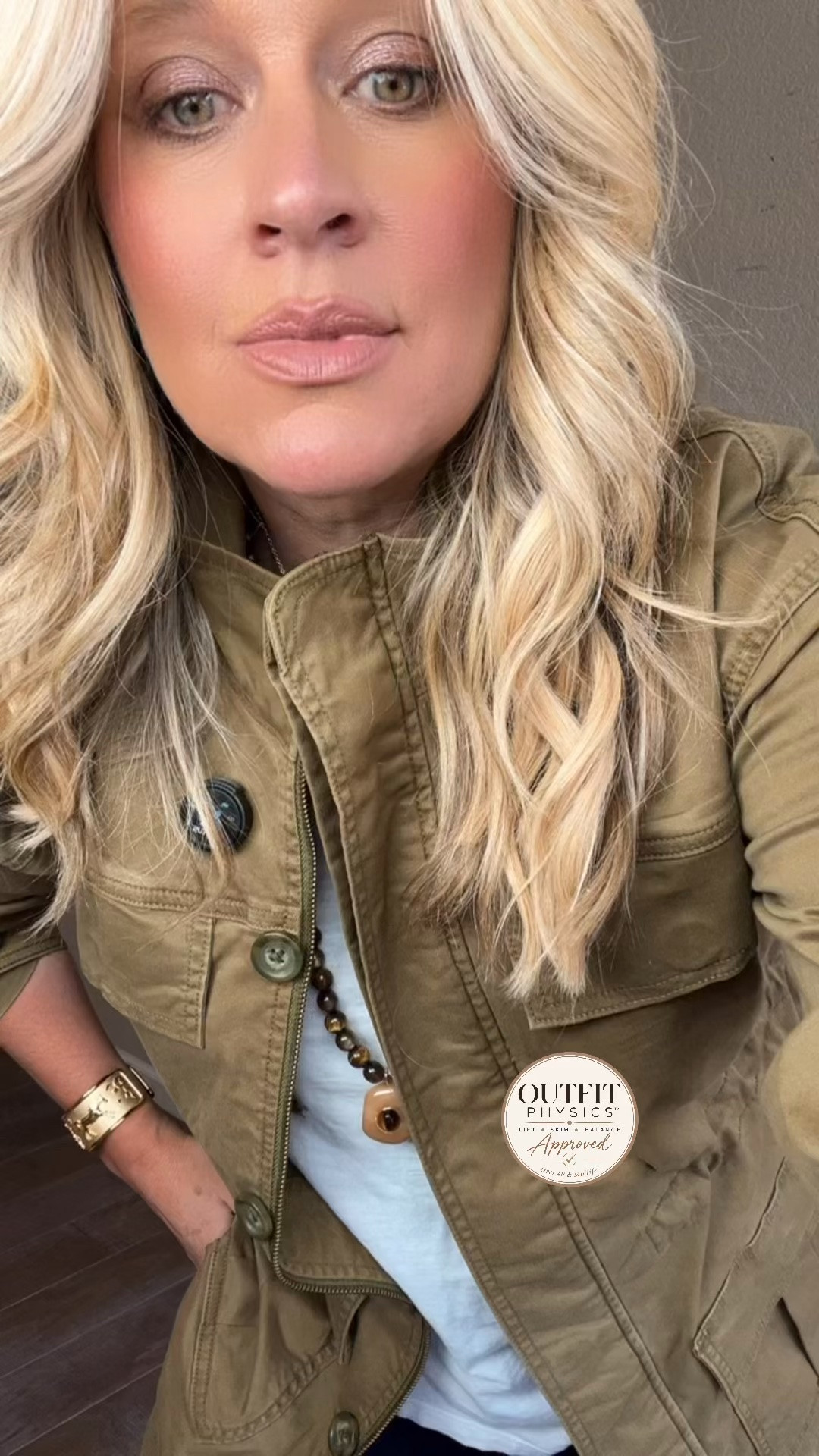 ✨Tap the bell, save and ❤️ start here over 40 fashion, midlife style, midsize fashion and luxury looks for less.  

⬇️Sizing information:
Medium (size down if in between sizes.) 

If utility jackets usually make you feel boxy, look for one that creates shape instead of hiding it. 🤍

This cinched-waist jacket does the work for us: it adds structure up top, defines the middle, and balances beautifully with relaxed jeans or trousers.

✨ Lift
✨ Skim
✨ Balance

That’s Outfit Physics™.

And I love that it gives us that polished equestrian look without the designer price tag. 

👑 Helping you look good, feel good.-Lindsey Denver   Check back daily for belly-friendly style, confidence, and Outfit Physics™.

#LTKOver40 #LTKPlusSize #LTKMidsize

Comment SHOP below to receive a DM with the link to this post on my LTK ⬇ https://liketk.it/6mXBJ