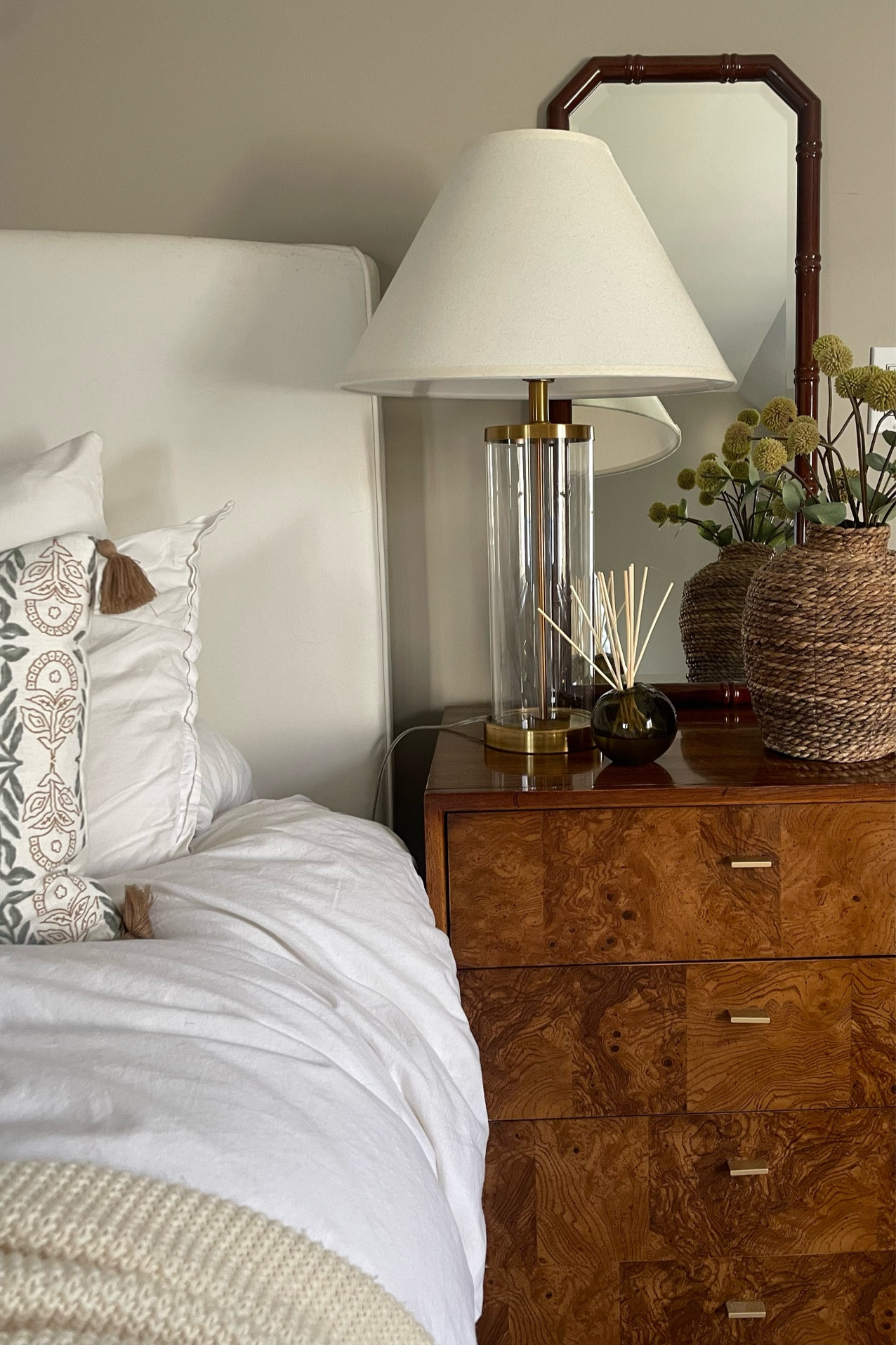Little spring bedroom update! I got two of these Studio McGee for Target pillows & I love the print! 

#LTKSeasonal #LTKhome