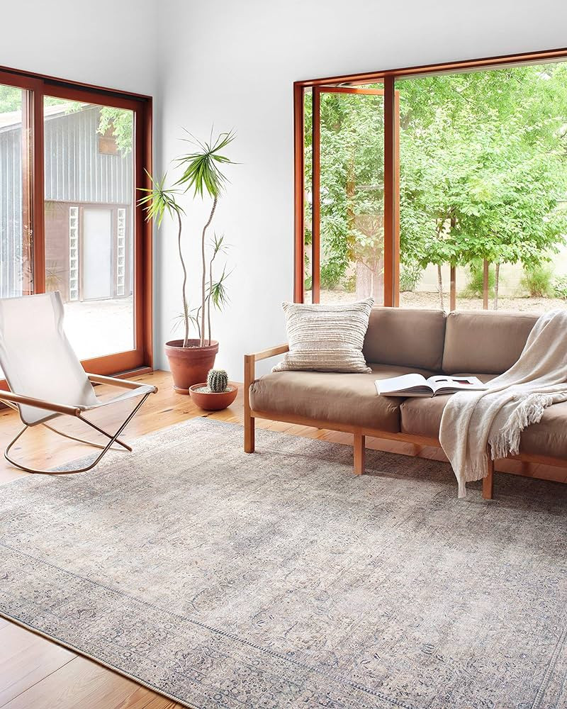 Loloi II Wynter Collection WYN-03 Silver/Charcoal 5'-0" x 7'-6", 13" Thick, Area Rug, Soft, Durab... | Amazon (US)