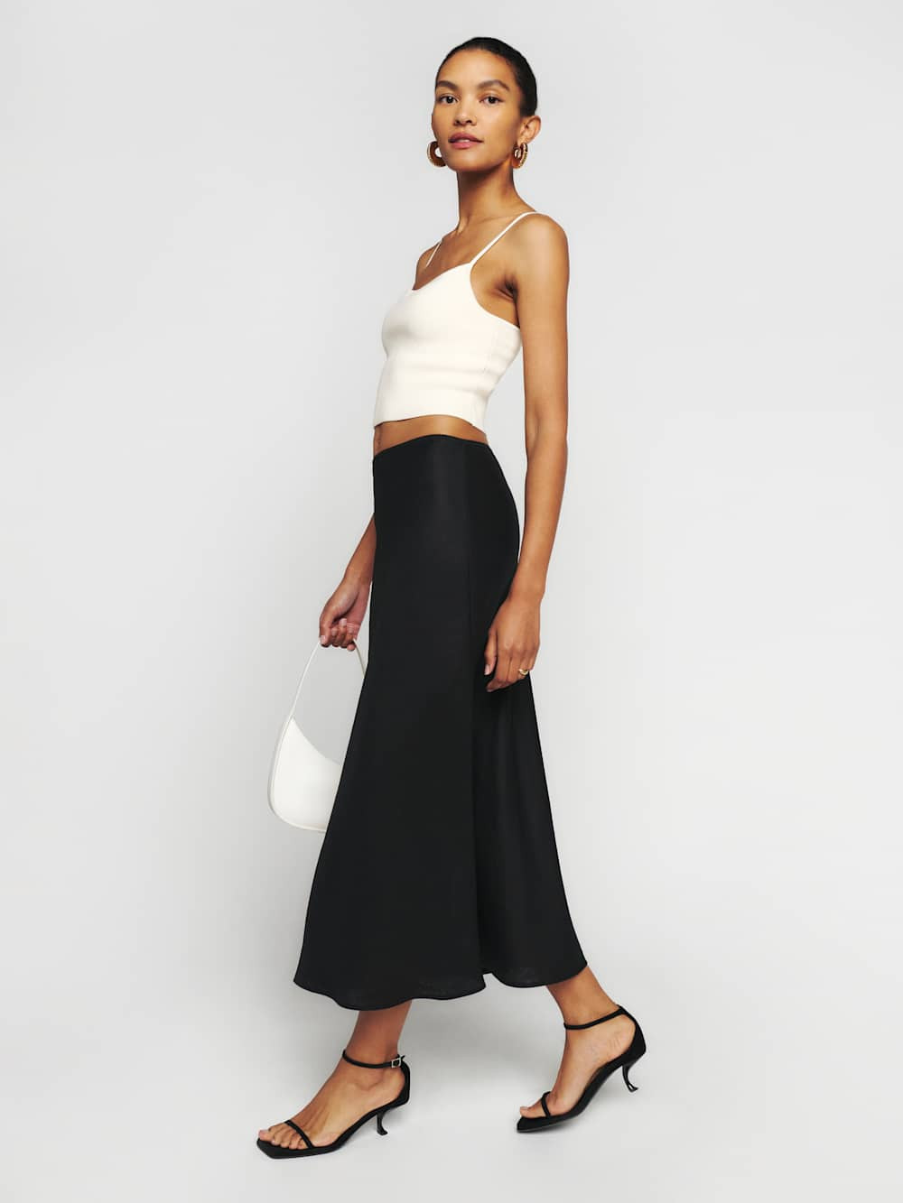 Petites Layla Linen Skirt | Reformation (Global)