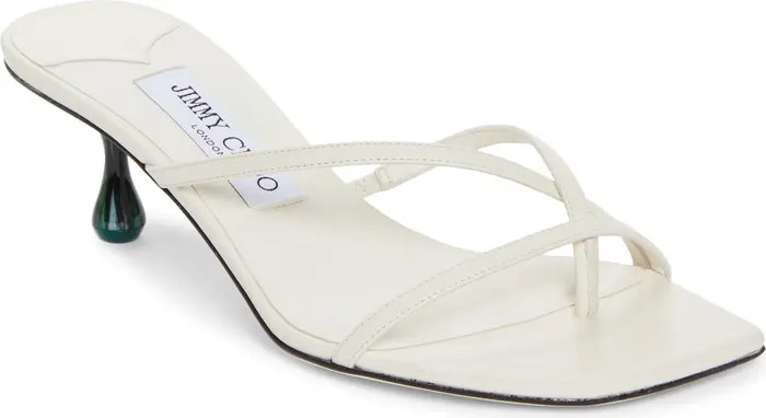 Jimmy Choo Etana Malachite Heel Slide Sandal (Women) | Nordstrom | Nordstrom