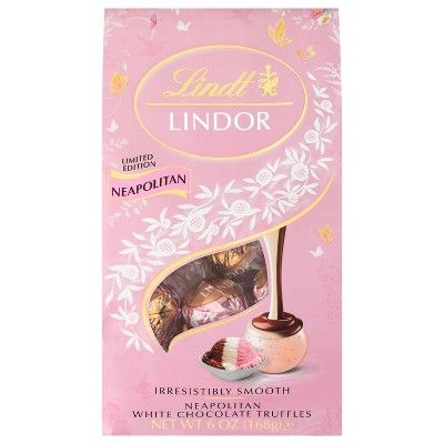 Lindor Easter Spring Neapolitan White Chocolate Truffles Bag - 6oz | Target
