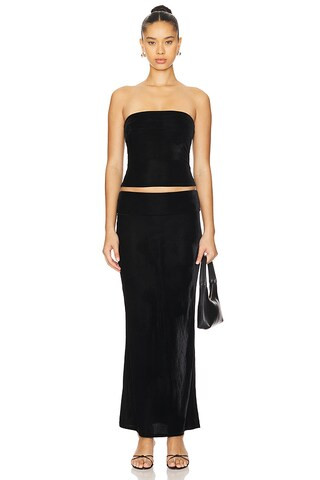 superdown Liv Maxi Set in Black from Revolve.com | Revolve Clothing (Global)