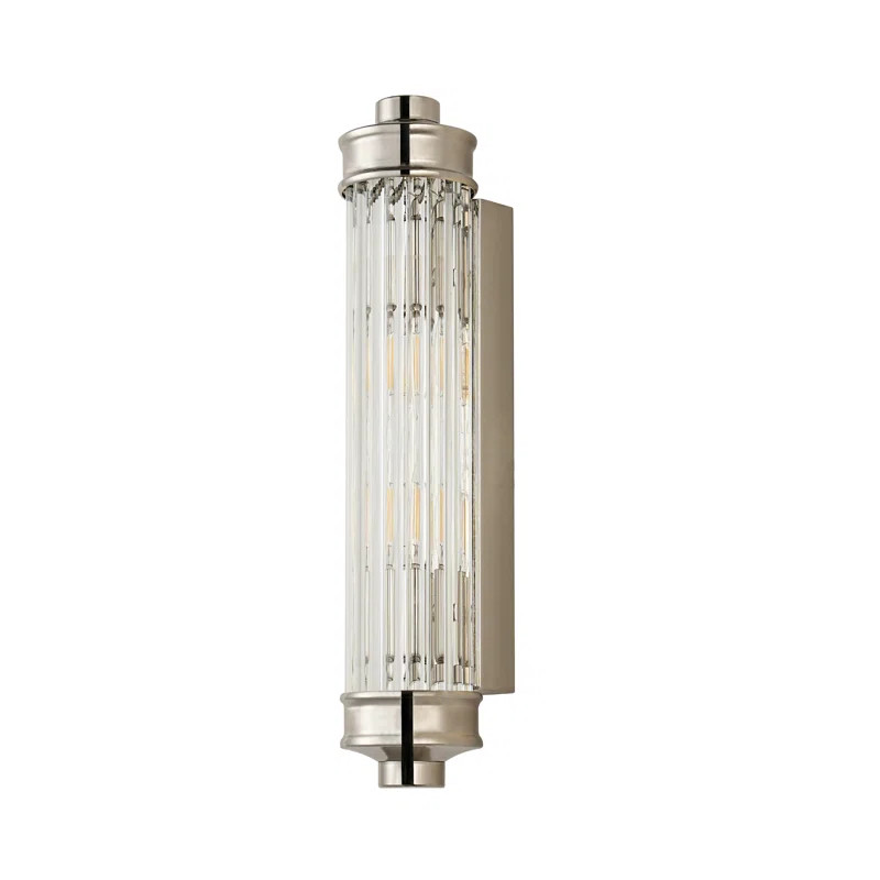Sharima Ribbed Glass Rod Cylindrical Wall Light, 2 Heads Wall Lamp Wall Sconces | Wayfair North America